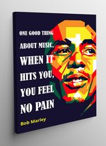 Canvas WPAP Pop Art Bob Marley - 50x70cm