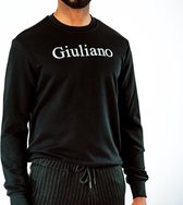 Branding Zwart Giuliano Uomo Unisex Sweater Maat L