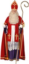 Sint Kostuum TV Luxe met brede mantel | Luxe Sinterklaas kostuum Katoenfluweel | Bram TV Kostuum 5 delig