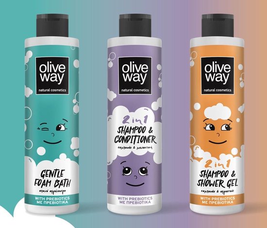 Pretentieloos deken niet Oliveway set van 3 doucheproducten voor baby & kind - douchegel kids-  shampoo kids | bol.com