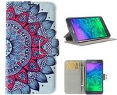 Samsung G850F Alpha Hoesje Wallet Case Mozaiek Zon