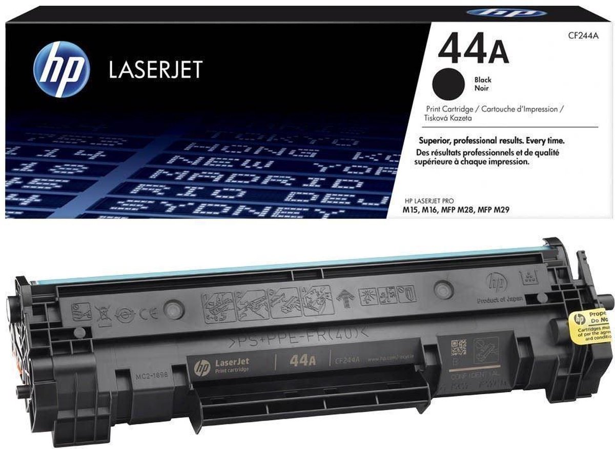 HP 44A Original LaserJet Toner Cartridge zwart CF244A | bol.com