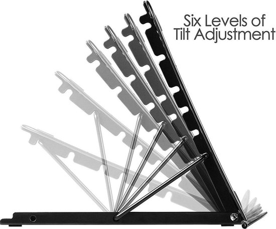 nediea Opvouwbare laptopstandaard, laptopstandaard, in hoogte verstelbaar, laptop kantelstandaard, draagbare laptophouder voor bureau, compatibel met MacBook Air Pro, Dell, HP, 10-15,6 inch notebooks