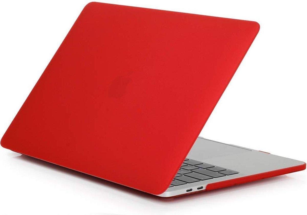 Hardcover Case Cover Geschikt Voor Apple Macbook Air 13.3 Inch 2018/2019/2020 (A1932/A2179/A2337) Hard Shell Hoes - Notebook Sleeve Skin Protector Hardshell - Hardcase Beschermhoes - Mat - Rood - AA Commerce