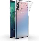 Flexibele achterkant Silicone hoesje transparant Geschikt voor: Samsung Galaxy Note 10 plus