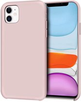 Siliconen Liquid Backcover Hoesje Geschikt voor: iPhone 12 Pro - Pink Sand