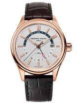 Frédérique Constant Yacht Timer FC-350VT4H4 Horloge - Leer - Bruin - Ø 41 mm