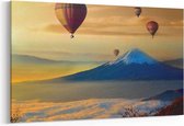 Schilderij - Luchtballonen — 90x60 cm