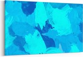 Schilderij - Camouflage licht blauw — 100x70 cm