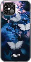 6F hoesje - geschikt voor iPhone 12 - Transparant TPU Case - Blooming Butterflies #ffffff