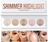 Highlighter Makeup Palette | Glow up | Golden Rose Highlighting Shimmer | Contour 3D Powder