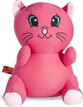Cuddlebug  kussen | Donker Roze Kat | Knuffel | Kinderen