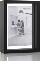 XLBoom Floating Box Fotolijst - In Hout - Zwart - Fotoformaat 13x18cm