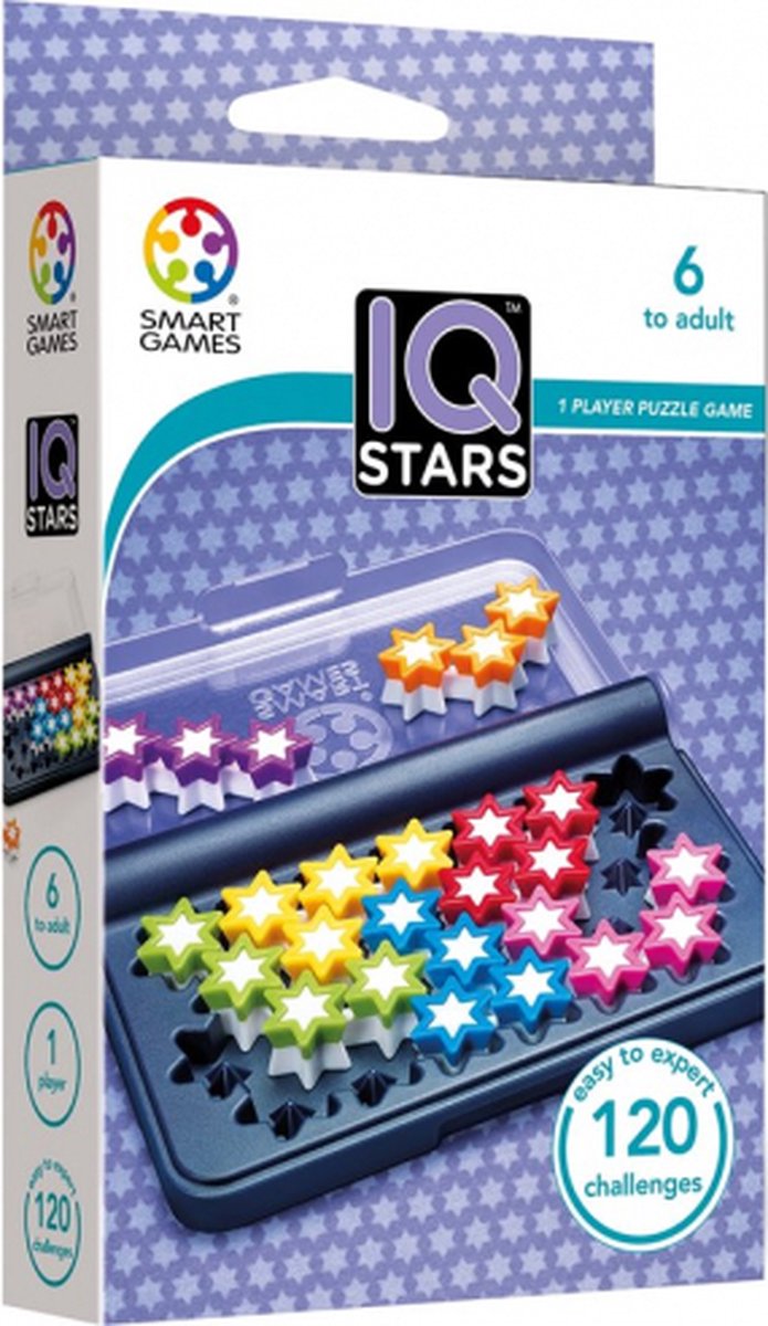 SmartGames - IQ Stars - 120 opdrachten - Denkspel - SmartGames