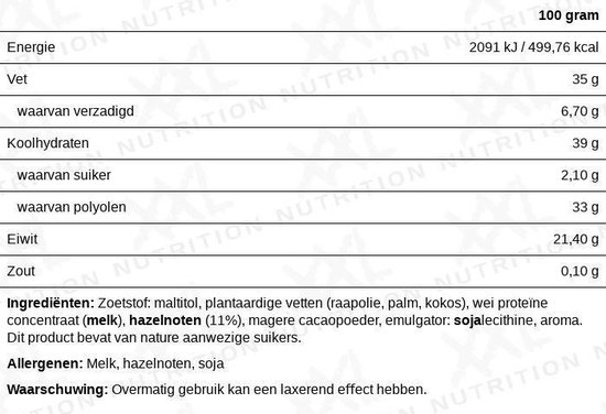 XXL Nutrition - Delicious Protein Wafer - Proteďne Wafelmix, Eiwit Snacks - Chocolade - 12 pack van XXL Nutrition — afbeelding 4