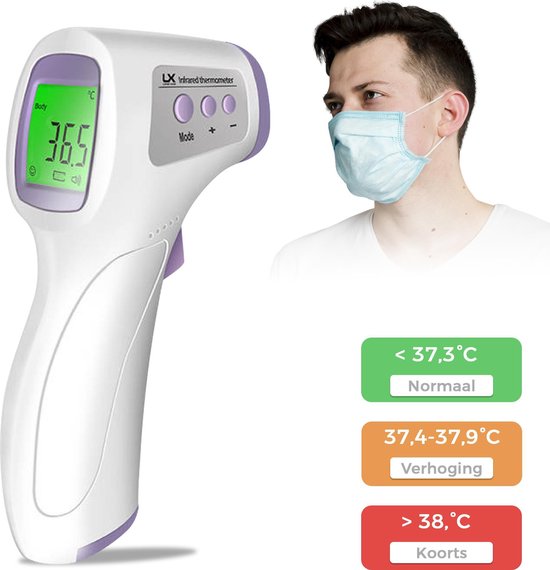 Infrarood Thermometer - Voorhoofd Thermometer - Thermometer Koorts -  Thermometer... | bol.com