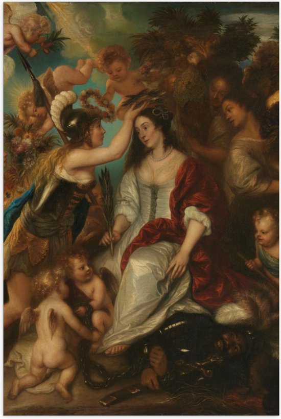 Poster – Oude meesters - Allegorie op de vrede, Jan Lievens, 1652 - 40x60cm Foto op Posterpapier