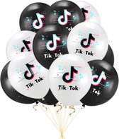 TikTok Ballon Tik Tok Ballonnen 20 stuks Verjaardag Feestje Versiering