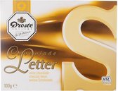 Droste Chocoladeletter Wit - Letter S - 2 x 100 gram
