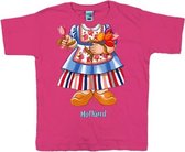 T-shirts kids - I am meisje - Fuchsia
