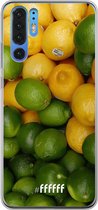 Huawei P30 Pro Hoesje Transparant TPU Case - Lemon & Lime #ffffff
