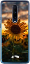OnePlus 7 Pro Hoesje Transparant TPU Case - Sunset Sunflower #ffffff