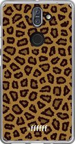 Nokia 8 Sirocco Hoesje Transparant TPU Case - Leopard Print #ffffff