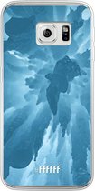 Samsung Galaxy S6 Edge Hoesje Transparant TPU Case - Ice Stalactite #ffffff