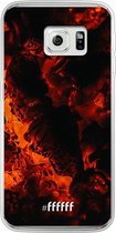 Samsung Galaxy S6 Edge Hoesje Transparant TPU Case - Hot Hot Hot #ffffff
