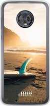 Motorola Moto G6 Hoesje Transparant TPU Case - Sunset Surf #ffffff