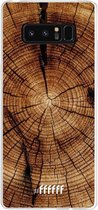 Samsung Galaxy Note 8 Hoesje Transparant TPU Case - Tree Rings #ffffff