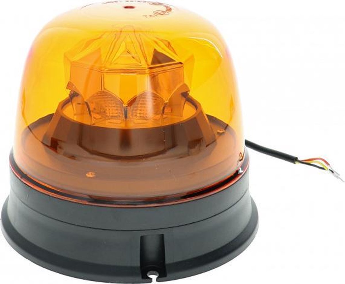Draadloze LED Zwaailamp Oranje op batterijen - 9 standen –