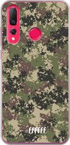 Huawei P30 Lite Hoesje Transparant TPU Case - Digital Camouflage #ffffff