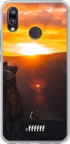 Huawei P20 Lite (2018) Hoesje Transparant TPU Case - Rock Formation Sunset #ffffff