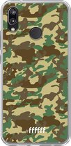 Huawei P20 Lite (2018) Hoesje Transparant TPU Case - Jungle Camouflage #ffffff