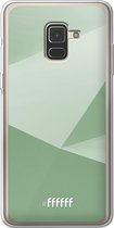 Samsung Galaxy A8 (2018) Hoesje Transparant TPU Case - Fresh Geometric #ffffff