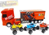 Vrachtwagen speelgoed met oplegger - Transport vrachtwagen speelgoed - 40CM