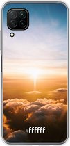 Huawei P40 Lite Hoesje Transparant TPU Case - Cloud Sunset #ffffff