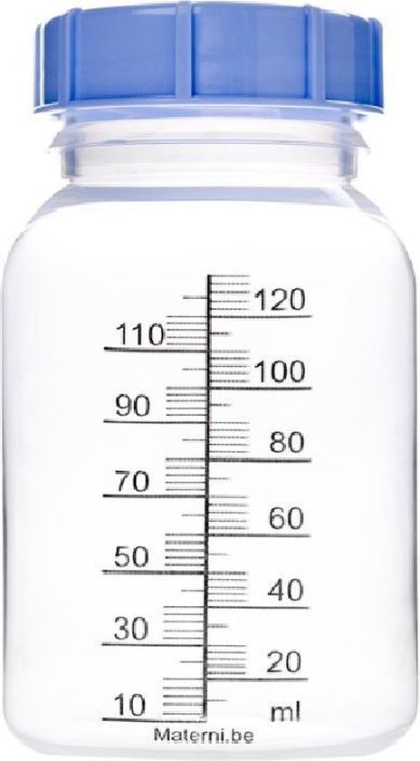 Materni Moedermelkfles - 120 ml - met dop tbv borstvoeding - 10 stuks