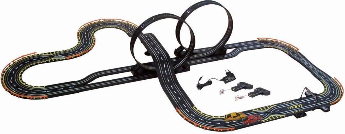Electric Power Stunt Loop Road Racebaan - inclusief 2 Raceauto's | bol.com