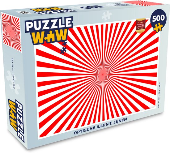 kam repertoire effectief Puzzel 500 stukjes Optische Illusies - Optische illusie lijnen - PuzzleWow  heeft... | bol.com