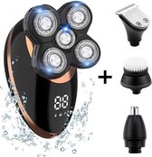 Professionele 5 in 1 Scheerapparaat - 4D Scheerapparaat inclusief led-scherm - Scheerapparaat mannen - Droog en Nat Scheren - IPX7 Waterdicht – Tondeuse –Trimmer - voor Nat en Droo