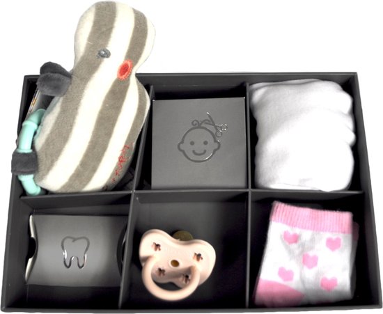 Dooky Gift 3-luik - Wit - Hand en voet afdruk - inclusief memory box van Dooky — afbeelding 3