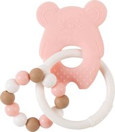 Nattou Mouse Silicone - Anneau de dentition - Rose - Sans BPA