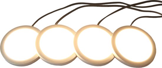 gouden mist schuifelen LETT® Opbouw LED Spotjes met Dimknop - Set van 4 Lampjes - Kastverlichting  | bol.com