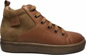 Naturino rits veter leder/suede effen hoge sneakers Alder cognac mt 32