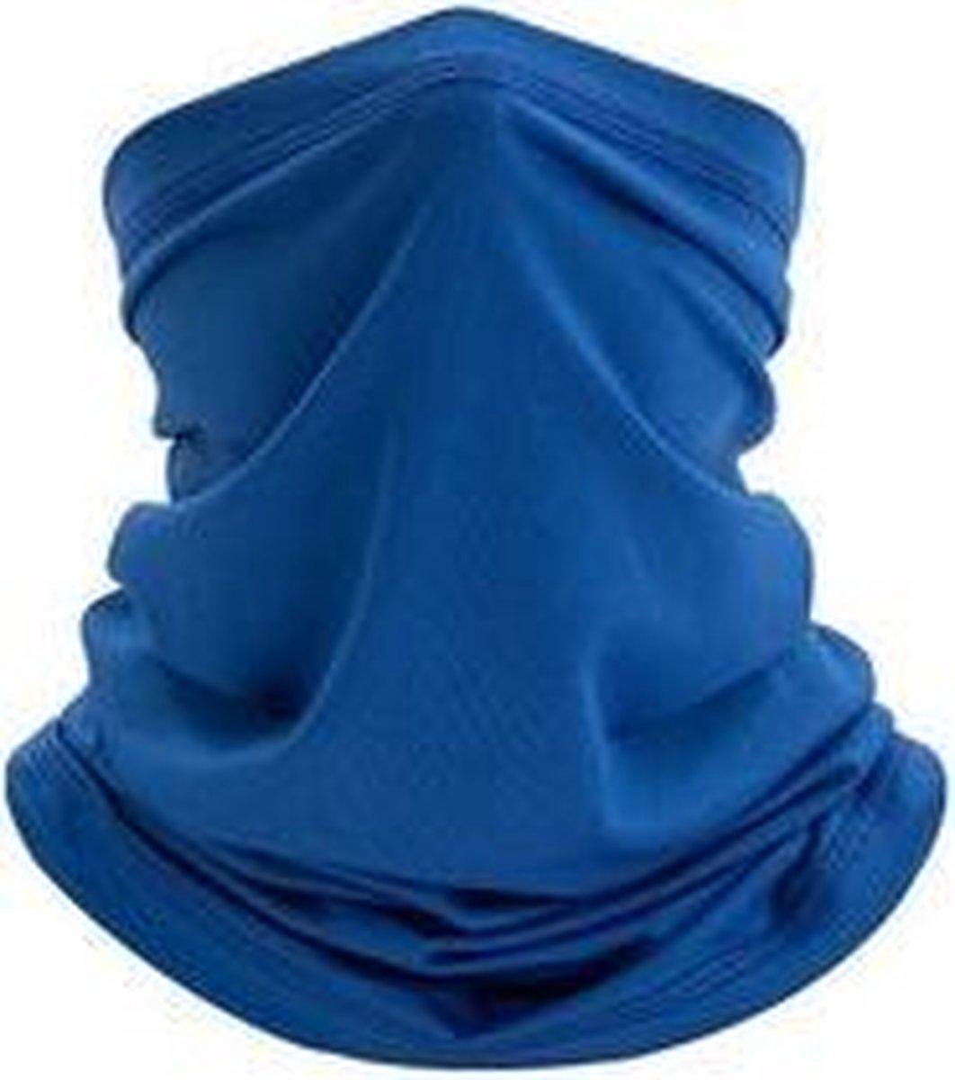 Bandana | Mondmasker | Sjaal | Nekwarmer| Cadeau | Fiets | Scooter |Multifunctioneel Colsjaal | Blauw