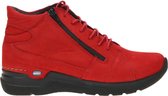 Wolky Dames Veterboot Why Antique 0660611-505 Rood - Maat 41