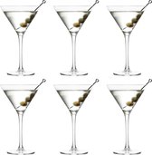 Libbey Martiniglazen Joya - 260 ml / 26 cl - 6 Stuks - Vaatwasserbestendig - Hoge kwaliteit - Elegant design - Perfect voor een cocktailfeest aan huis