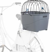 Trixie Panier à Vélo Pour Porte-Bagages Avec Dôme Fil Plastique Grijs 46X36X47 CM